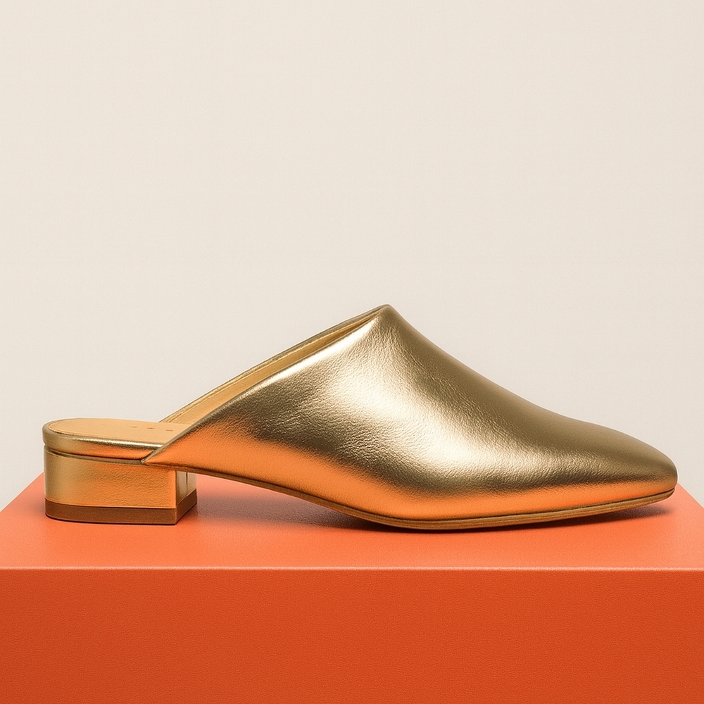 Size‎ 8.5! NWTS! Katy Perry Collections Champagne Mules
